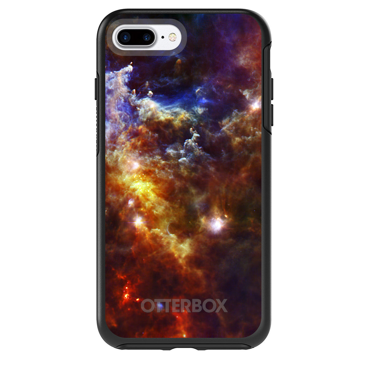 Red Yellow Blue Rosette Nebula OtterBox Symmetry Case for iPhone & Galaxy, view 2