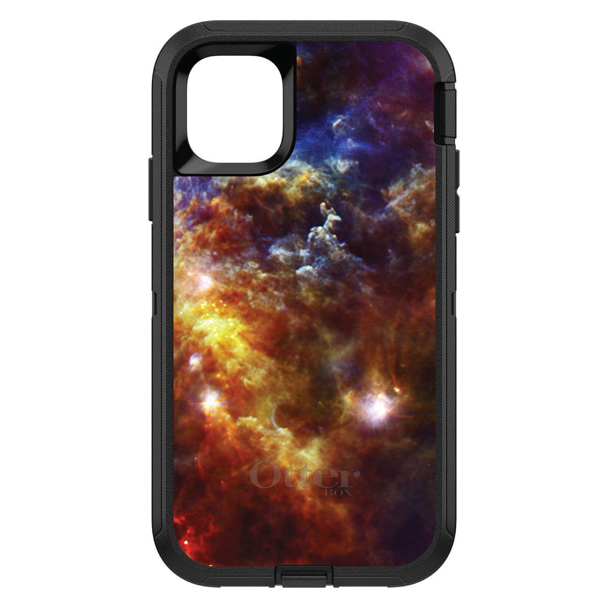 Red Yellow Blue Rosette Nebula OtterBox Defender Case for iPhone & Galaxy, view 2