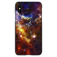 DistinctInk® Hard Plastic Snap-On Case for Apple iPhone or Samsung Galaxy - Red Yellow Blue Rosette Nebula