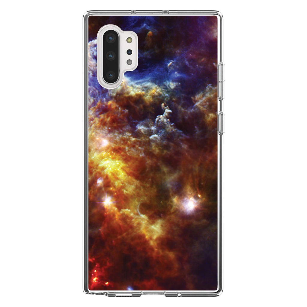 Red Yellow Blue Rosette Nebula Clear Shockproof iPhone Case, view 10