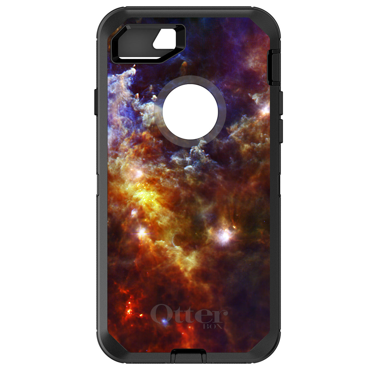 Red Yellow Blue Rosette Nebula OtterBox Defender Case for iPhone & Galaxy
