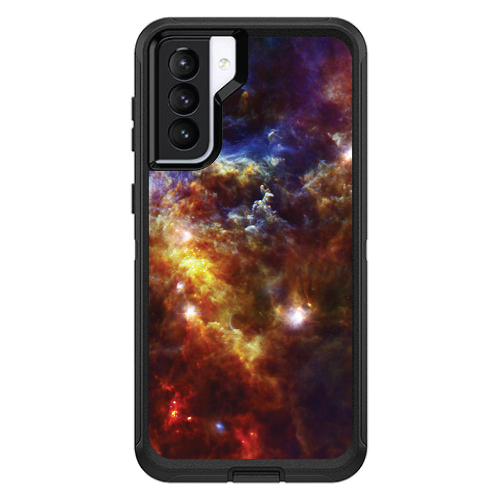Red Yellow Blue Rosette Nebula OtterBox Defender Case for iPhone & Galaxy, view 5