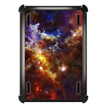 DistinctInk™ OtterBox Defender Series Case for Apple iPad / iPad Pro / iPad Air / iPad Mini - Red Yellow Blue Rosette Nebula