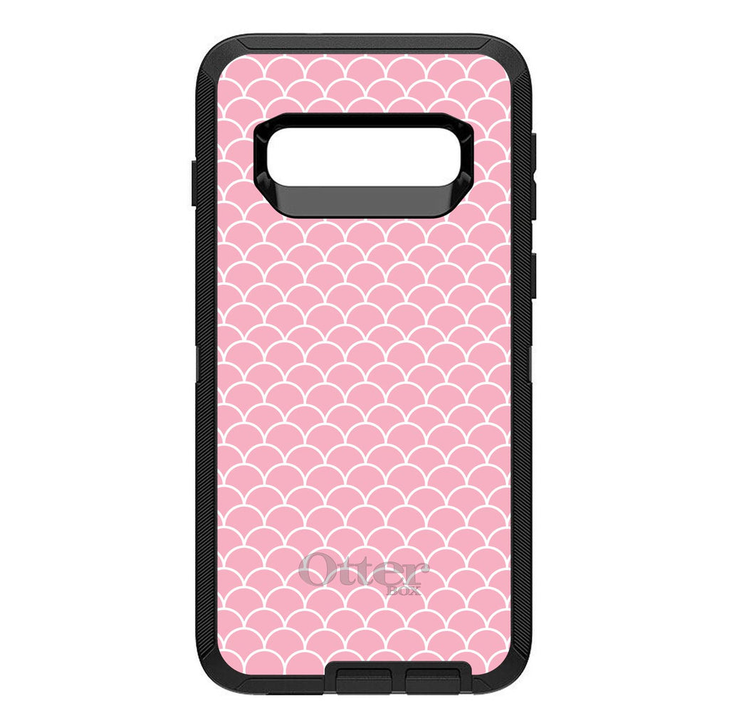 Light Pink Scalloped Pattern OtterBox Defender Case for iPhone & Galaxy, view 9