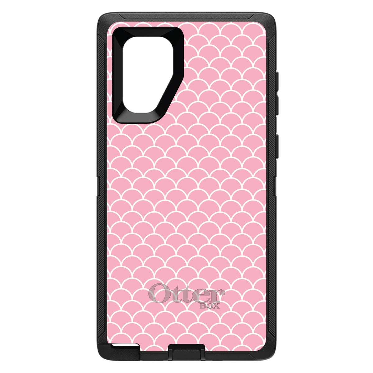 Light Pink Scalloped Pattern OtterBox Defender Case for iPhone & Galaxy, view 15