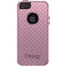 DistinctInk™ OtterBox Commuter Series Case for Apple iPhone or Samsung Galaxy - Light Pink Scalloped Pattern