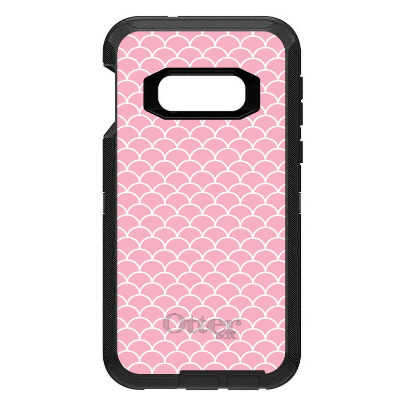 Light Pink Scalloped Pattern OtterBox Defender Case for iPhone & Galaxy, view 10
