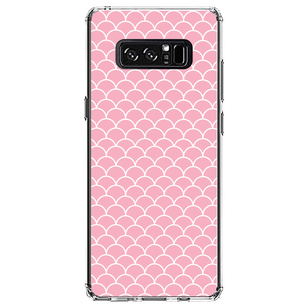 Light Pink Scalloped Pattern Clear Shockproof iPhone Case, view 12
