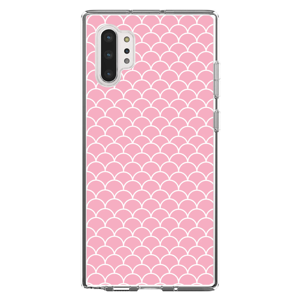 Light Pink Scalloped Pattern Clear Shockproof iPhone Case, view 10