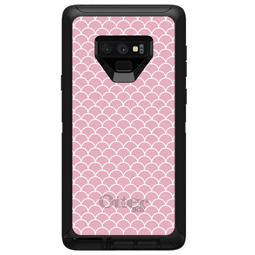 Light Pink Scalloped Pattern OtterBox Defender Case for iPhone & Galaxy, view 16