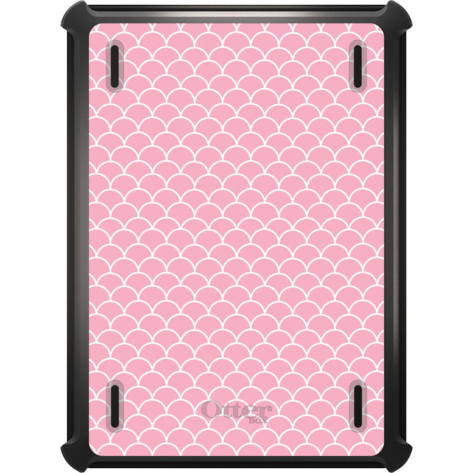 DistinctInk™ OtterBox Defender Series Case for Apple iPad / iPad Pro / iPad Air / iPad Mini - Light Pink Scalloped Pattern