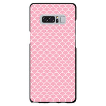 DistinctInk® Hard Plastic Snap-On Case for Apple iPhone or Samsung Galaxy - Light Pink Scalloped Pattern
