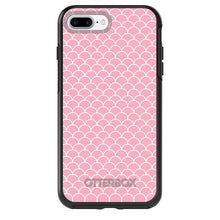 DistinctInk™ OtterBox Symmetry Series Case for Apple iPhone / Samsung Galaxy / Google Pixel - Light Pink Scalloped Pattern