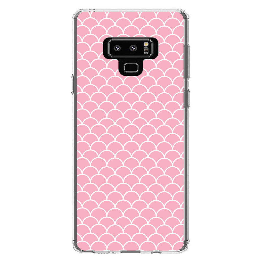 Light Pink Scalloped Pattern Clear Shockproof iPhone Case, view 11