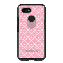 DistinctInk™ OtterBox Symmetry Series Case for Apple iPhone / Samsung Galaxy / Google Pixel - Light Pink Scalloped Pattern