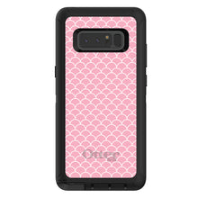 DistinctInk™ OtterBox Defender Series Case for Apple iPhone / Samsung Galaxy / Google Pixel - Light Pink Scalloped Pattern