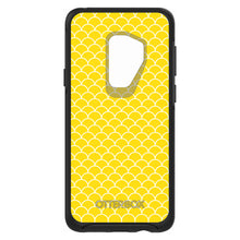 DistinctInk™ OtterBox Symmetry Series Case for Apple iPhone / Samsung Galaxy / Google Pixel - Yellow White Scalloped Pattern