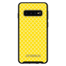 DistinctInk™ OtterBox Symmetry Series Case for Apple iPhone / Samsung Galaxy / Google Pixel - Yellow White Scalloped Pattern