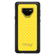 DistinctInk™ OtterBox Commuter Series Case for Apple iPhone or Samsung Galaxy - Yellow White Scalloped Pattern
