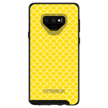 DistinctInk™ OtterBox Symmetry Series Case for Apple iPhone / Samsung Galaxy / Google Pixel - Yellow White Scalloped Pattern