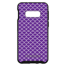 DistinctInk™ OtterBox Symmetry Series Case for Apple iPhone / Samsung Galaxy / Google Pixel - Purple White Scalloped Pattern