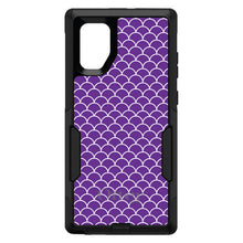 DistinctInk™ OtterBox Commuter Series Case for Apple iPhone or Samsung Galaxy - Purple White Scalloped Pattern