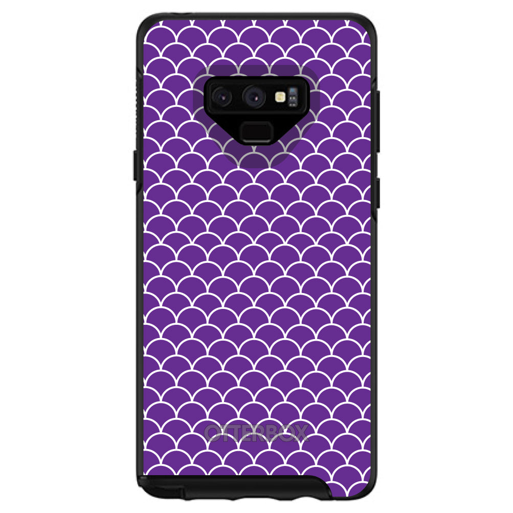 Purple White Scalloped Pattern OtterBox Symmetry Case for iPhone & Galaxy, view 13