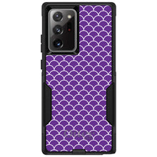 DistinctInk™ OtterBox Commuter Series Case for Apple iPhone or Samsung Galaxy - Purple White Scalloped Pattern