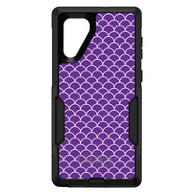 DistinctInk™ OtterBox Commuter Series Case for Apple iPhone or Samsung Galaxy - Purple White Scalloped Pattern