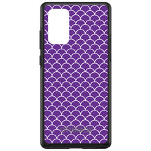 DistinctInk™ OtterBox Symmetry Series Case for Apple iPhone / Samsung Galaxy / Google Pixel - Purple White Scalloped Pattern