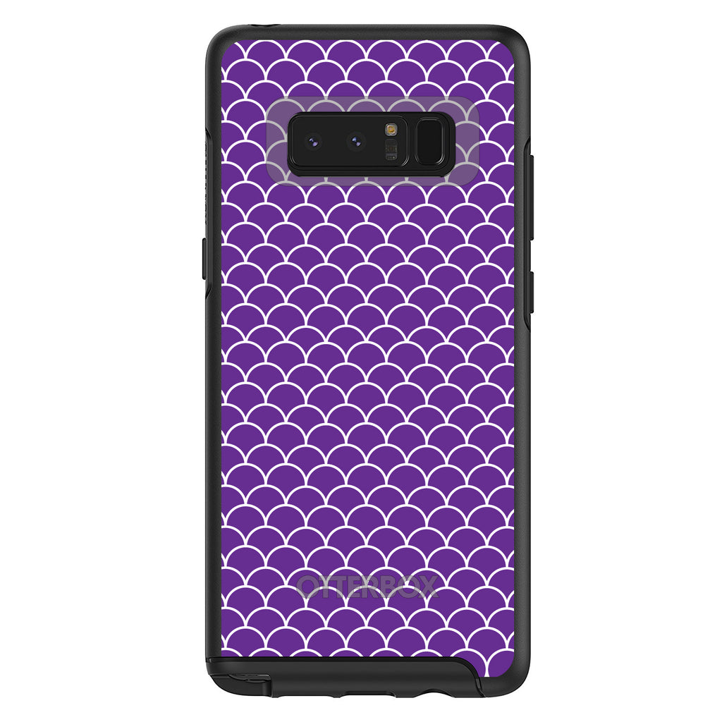 Purple White Scalloped Pattern OtterBox Symmetry Case for iPhone & Galaxy, view 14