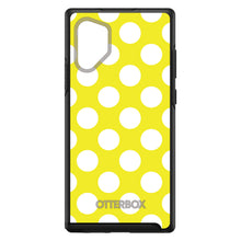 DistinctInk™ OtterBox Symmetry Series Case for Apple iPhone / Samsung Galaxy / Google Pixel - White & Yellow Polka Dots