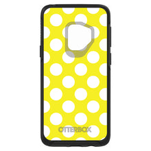 DistinctInk™ OtterBox Symmetry Series Case for Apple iPhone / Samsung Galaxy / Google Pixel - White & Yellow Polka Dots