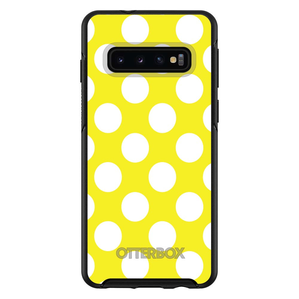 White & Yellow Polka Dots OtterBox Symmetry Case for iPhone & Galaxy, view 6