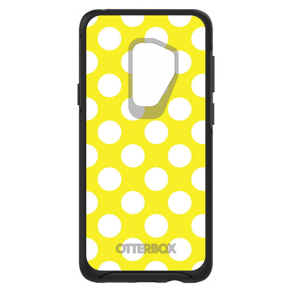 White & Yellow Polka Dots OtterBox Symmetry Case for iPhone & Galaxy, view 9