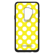 DistinctInk™ OtterBox Symmetry Series Case for Apple iPhone / Samsung Galaxy / Google Pixel - White & Yellow Polka Dots