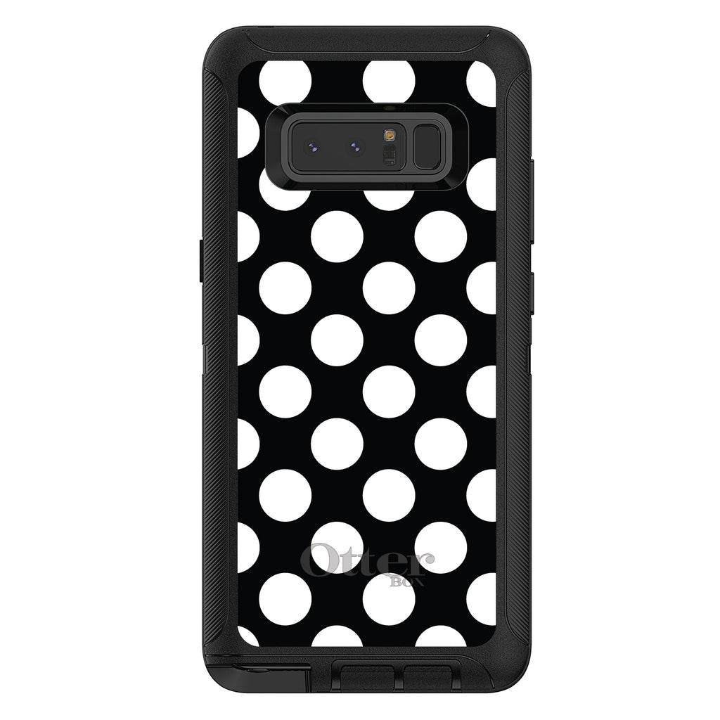 White & Black Polka Dots OtterBox Defender Case for iPhone & Galaxy, view 17