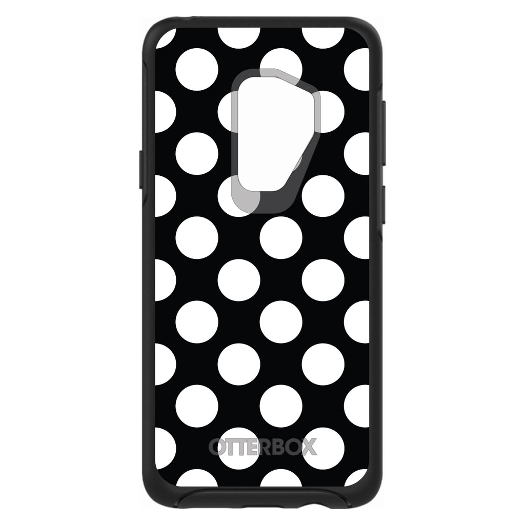 White & Black Polka Dots OtterBox Symmetry Case for iPhone & Galaxy, view 9
