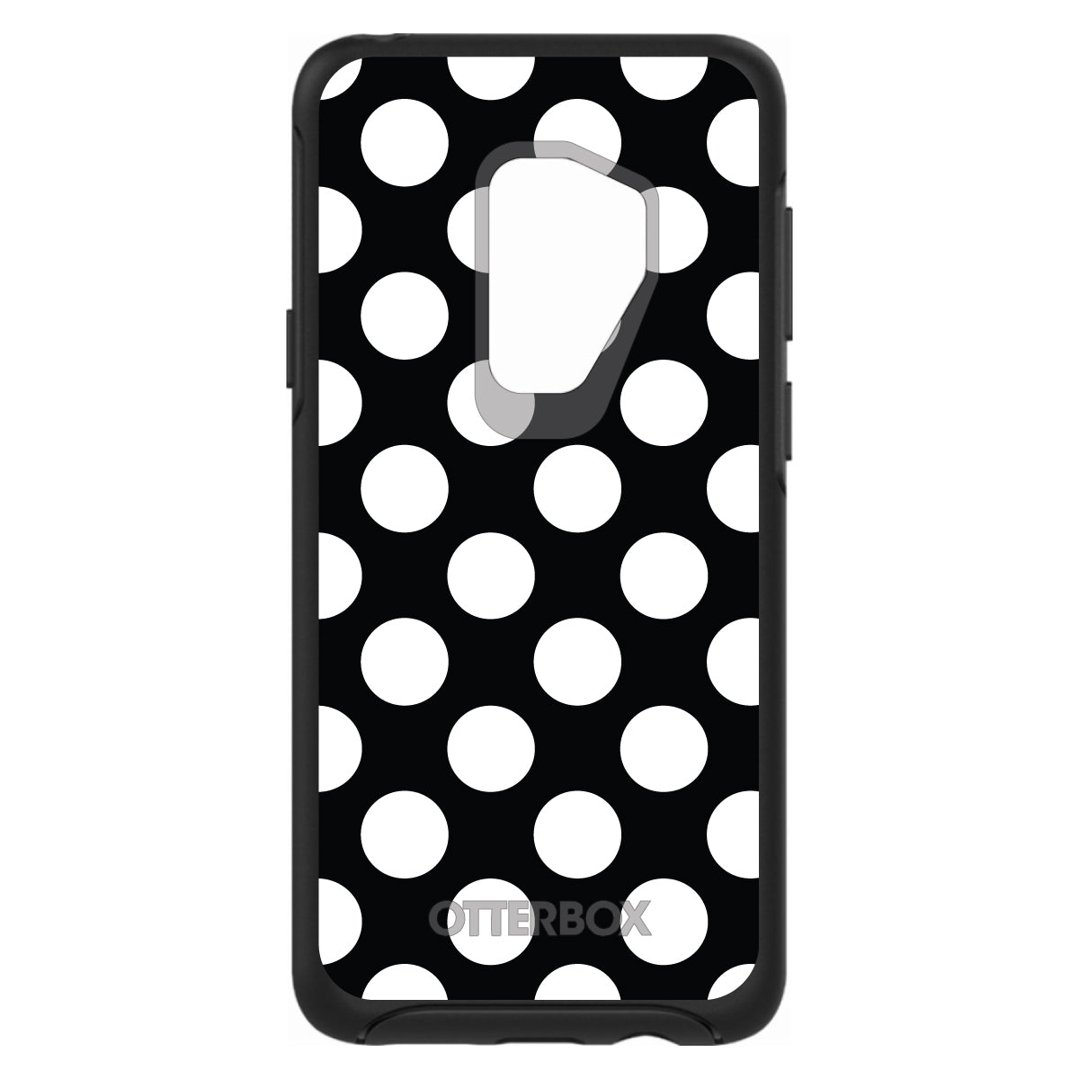 White & Black Polka Dots OtterBox Symmetry Case for iPhone & Galaxy, view 9