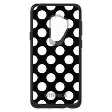 DistinctInk™ OtterBox Symmetry Series Case for Apple iPhone / Samsung Galaxy / Google Pixel - White & Black Polka Dots