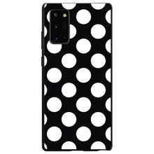 DistinctInk® Hard Plastic Snap-On Case for Apple iPhone or Samsung Galaxy - White & Black Polka Dots