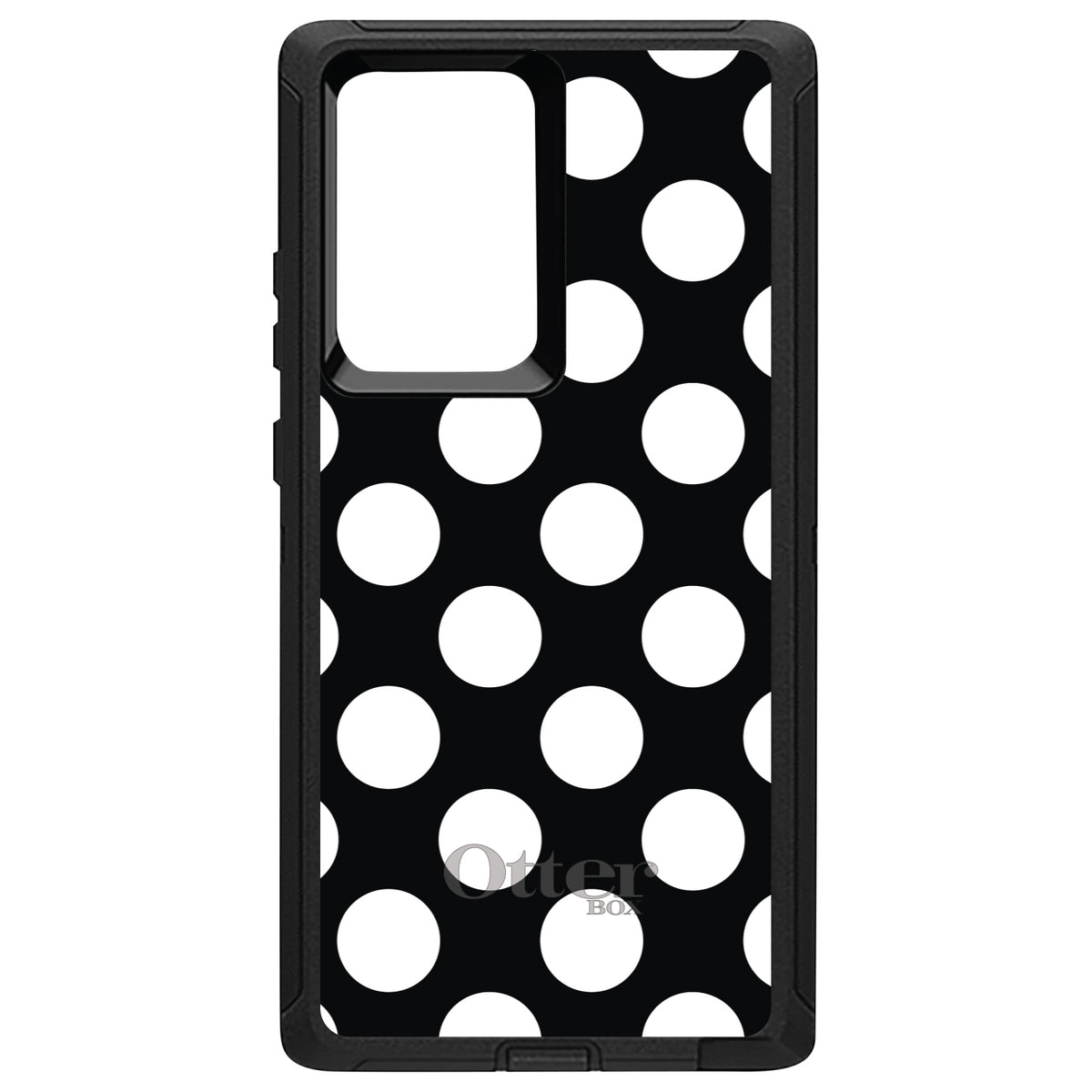 White & Black Polka Dots OtterBox Defender Case for iPhone & Galaxy, view 13