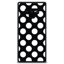 DistinctInk® Hard Plastic Snap-On Case for Apple iPhone or Samsung Galaxy - White & Black Polka Dots