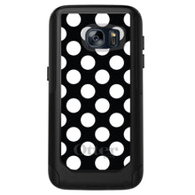 DistinctInk™ OtterBox Commuter Series Case for Apple iPhone or Samsung Galaxy - White & Black Polka Dots