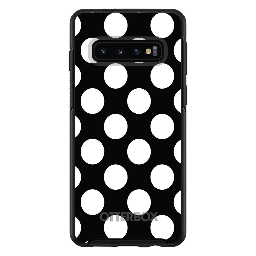 White & Black Polka Dots OtterBox Symmetry Case for iPhone & Galaxy, view 6