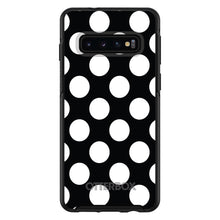 DistinctInk™ OtterBox Symmetry Series Case for Apple iPhone / Samsung Galaxy / Google Pixel - White & Black Polka Dots