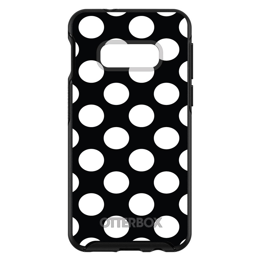 White & Black Polka Dots OtterBox Symmetry Case for iPhone & Galaxy, view 7