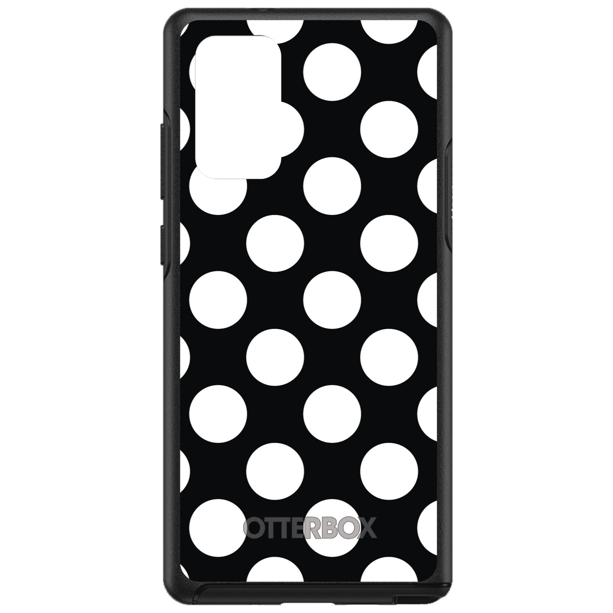 White & Black Polka Dots OtterBox Symmetry Case for iPhone & Galaxy, view 10