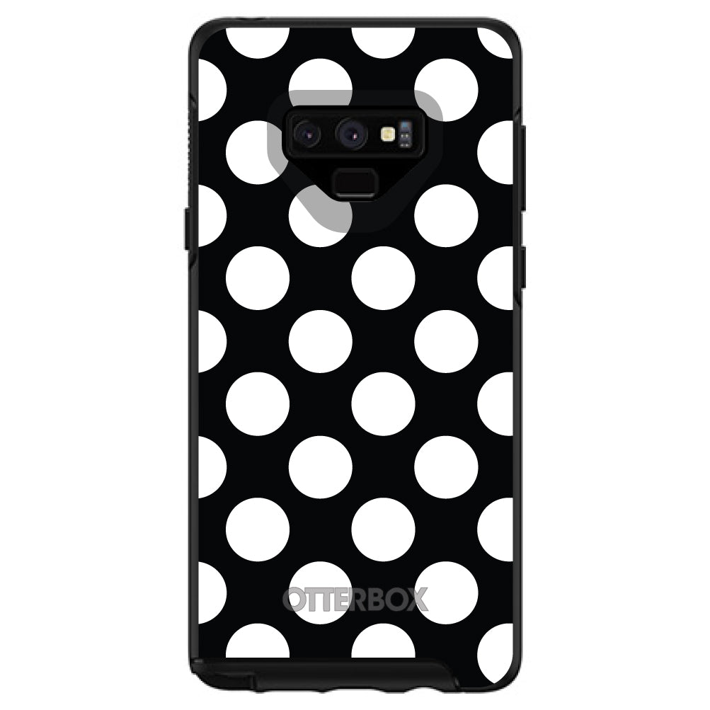 White & Black Polka Dots OtterBox Symmetry Case for iPhone & Galaxy, view 13