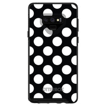 DistinctInk™ OtterBox Symmetry Series Case for Apple iPhone / Samsung Galaxy / Google Pixel - White & Black Polka Dots